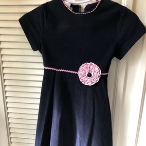 Monday’s Child Navy Corduroy With Pink Gingham